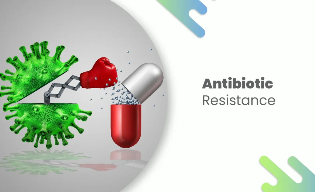 Antibiotic resistance concept illustration