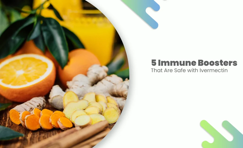 Immune Boosters with citrus, ginger, and turmeric for natural immunity support