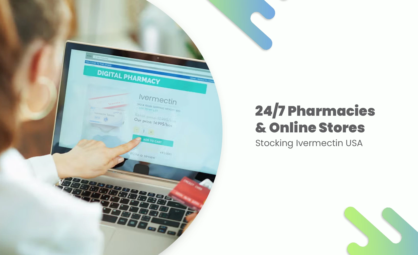 Online pharmacy displaying ivermectin availability in the USA