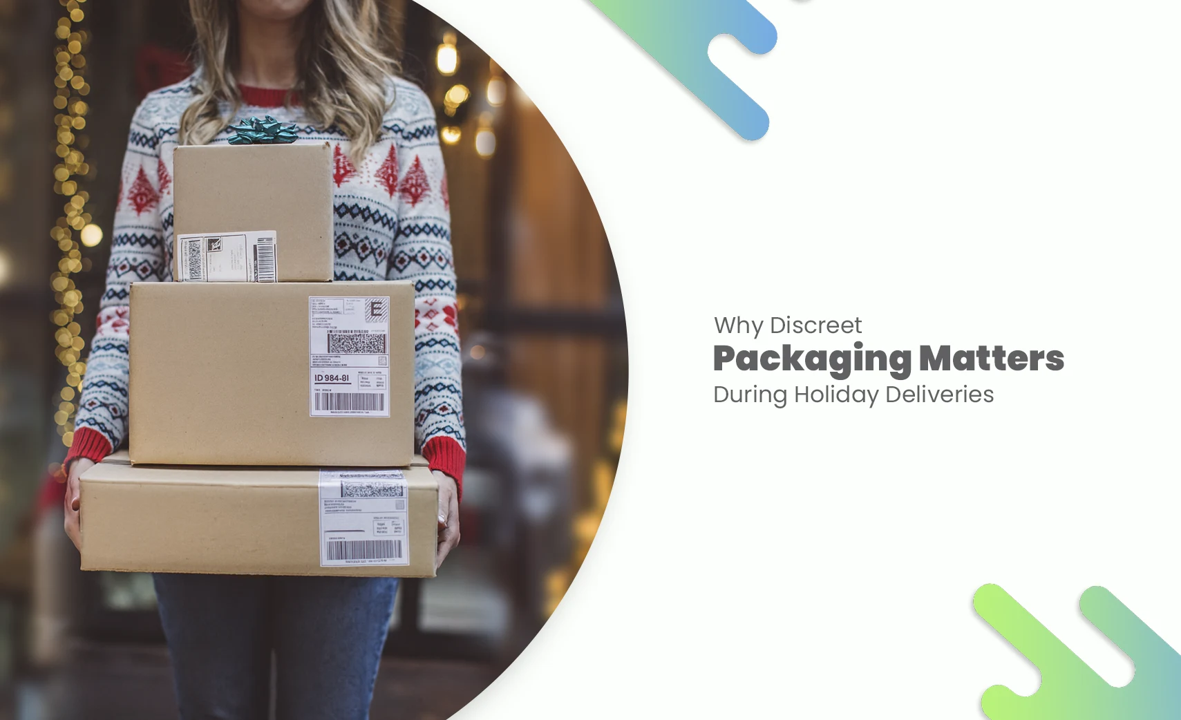 Discreet Packaging used for holiday deliveries with plain boxes